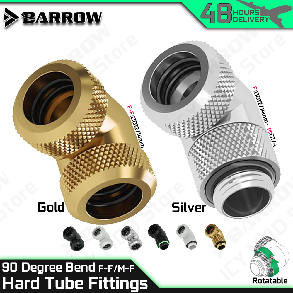 Pc Gaming Liquid Cooling - Water Cooling Fittings Barrow 90 Degree