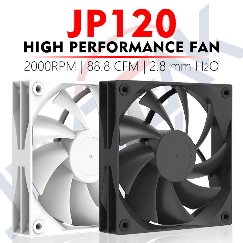 Pc Gaming Liquid Cooling - JUMPEAK JP120 120mm Fan 2000RPM High