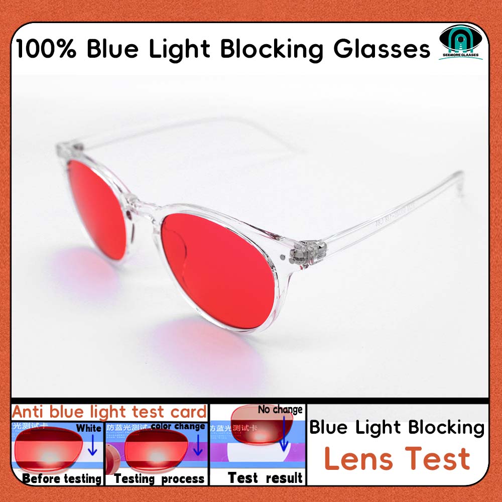 Gaming Glasses Blue Light - Sleep aid glasses, 100% anti blue