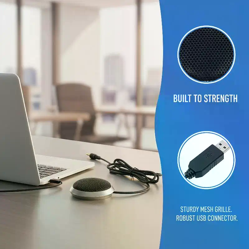 Pc Gaming Online - Omnidirectional 3.5mm/USB Condenser Desktop Conference Microphone