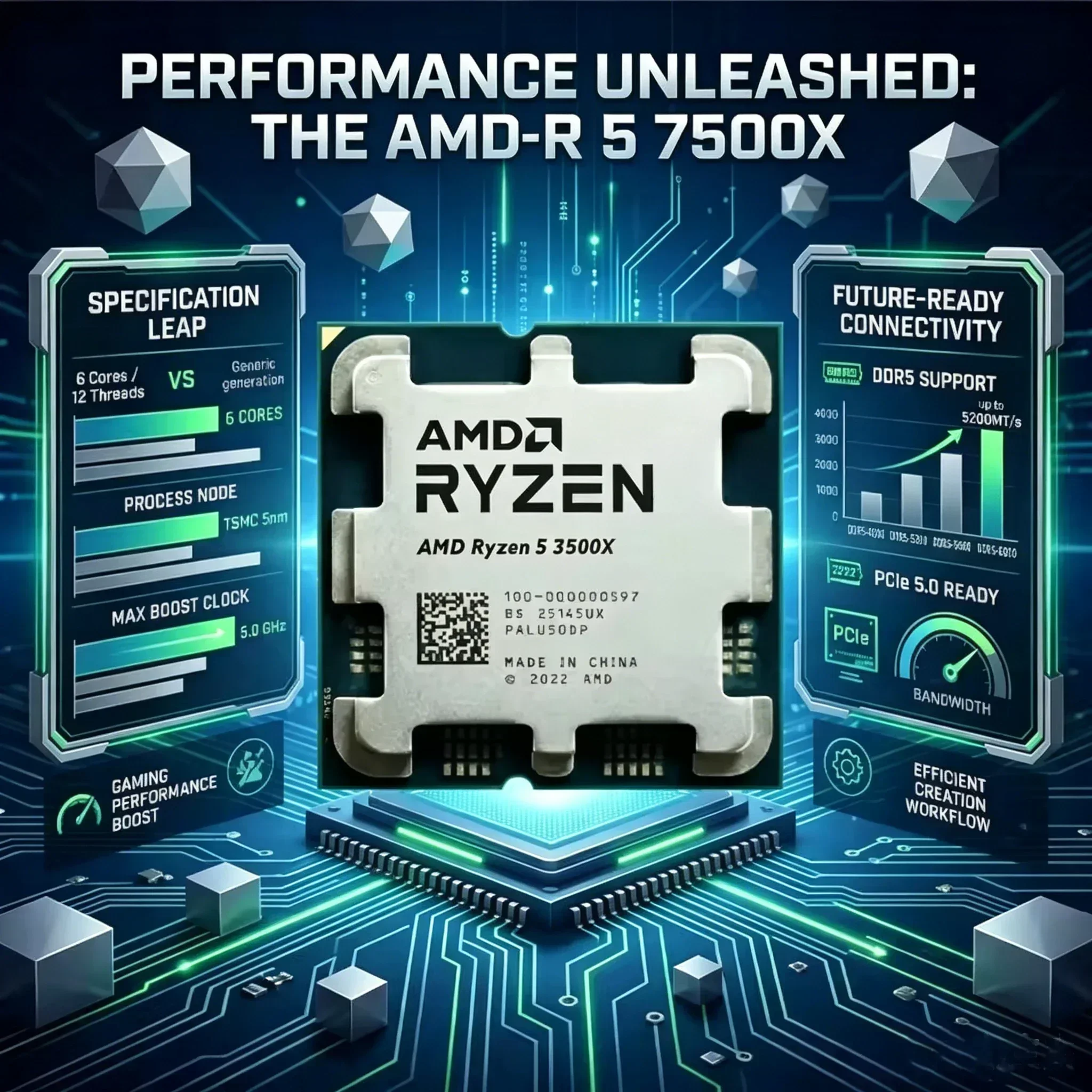 AMD Ryzen 5 3500X Desktop Gami - Pc Gaming Cafe recension och pris