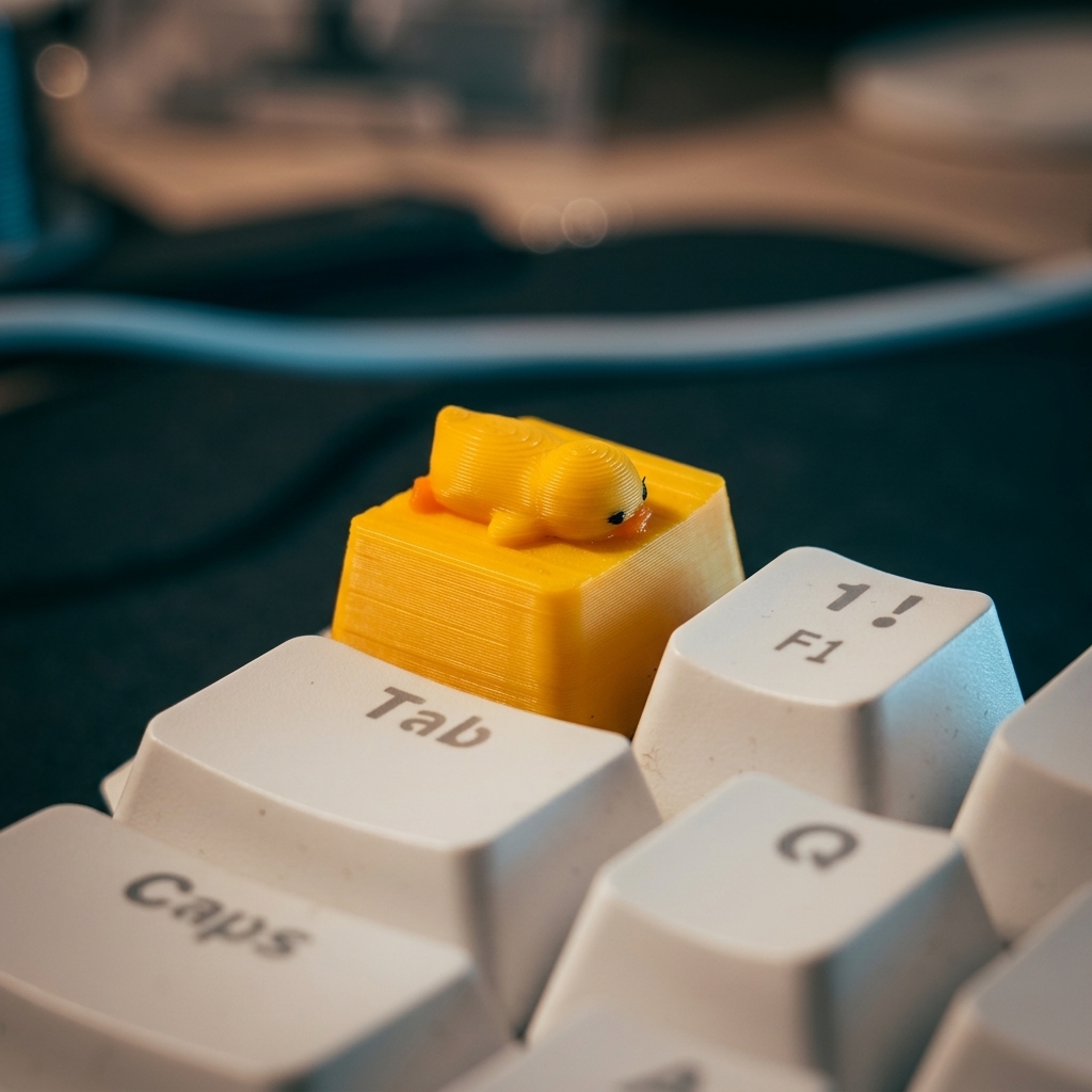 A little yellow duck lying dow - Pc Gaming Yellow recension och pris
