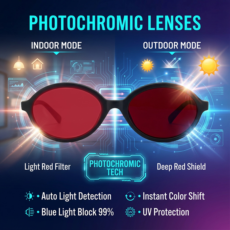 Anti Blue Light Red Lens Filte - Gaming Glasses Blue Light recension och pris