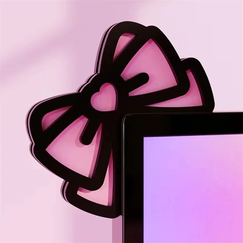 Kawaii Pink Acrylic Bow Monito - Pc Gaming Setup recension och pris