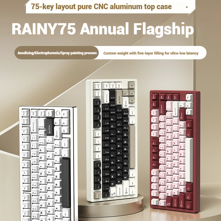 Wireless Bluetooth RAINY75 Cus - Pc Gaming Keyboard recension och pris