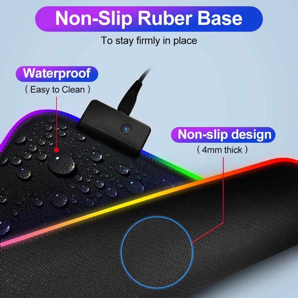 RGB Gaming Mouse Pad LED Light - Rgb Mousepad recension och pris