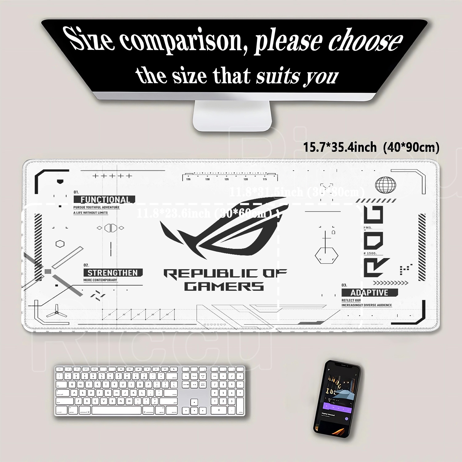 R-ROG Large Gaming Mouse Pad A - Pc Gaming Asus Rog recension och pris