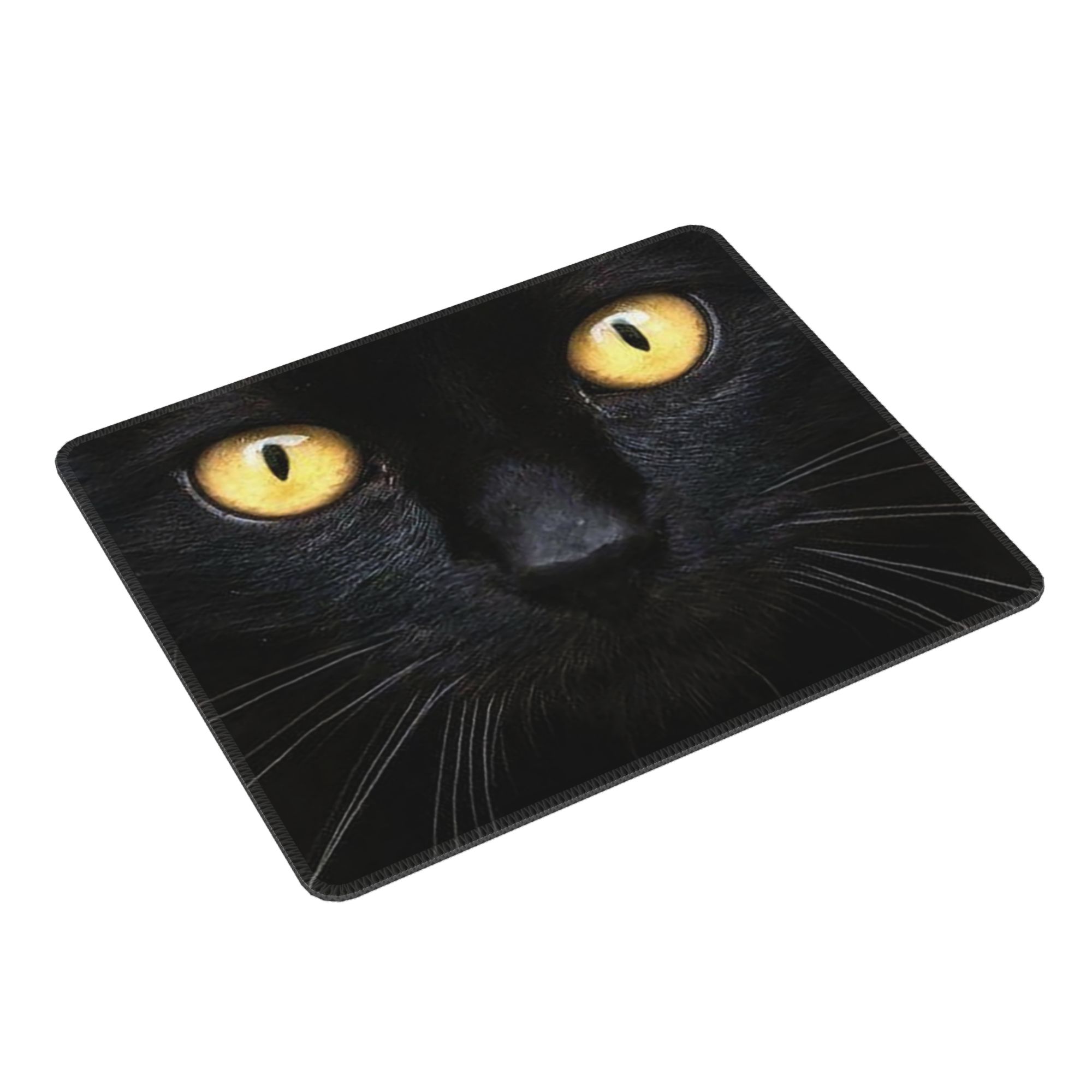 Black Cat Face And Yellow Eyes - Pc Gaming Yellow recension och pris
