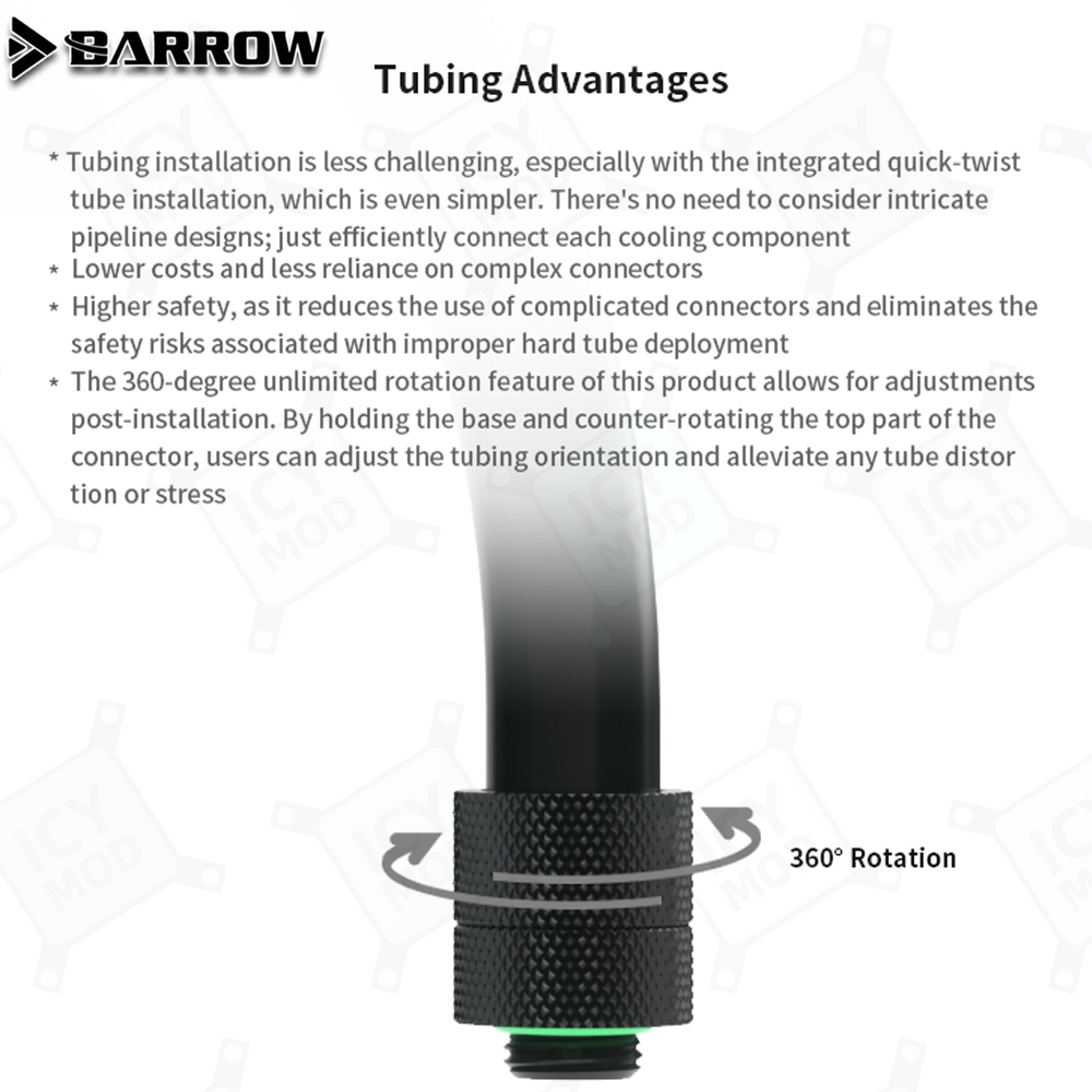 Barrow AIO EPDM Soft Tube G1/4 - Pc Gaming Liquid Cooling recension och pris