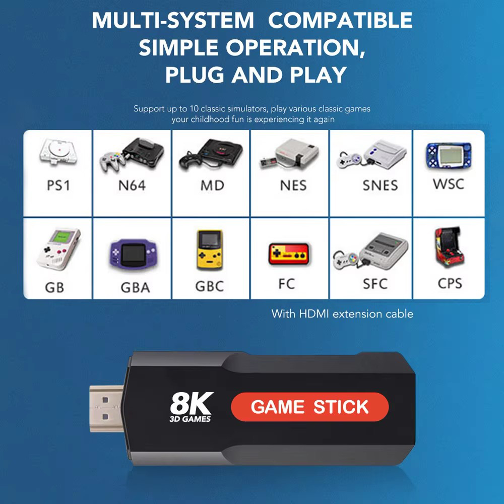 X2 Game Stick HD 4K 8K 3D Cons - Pc Gaming Xbox recension och pris