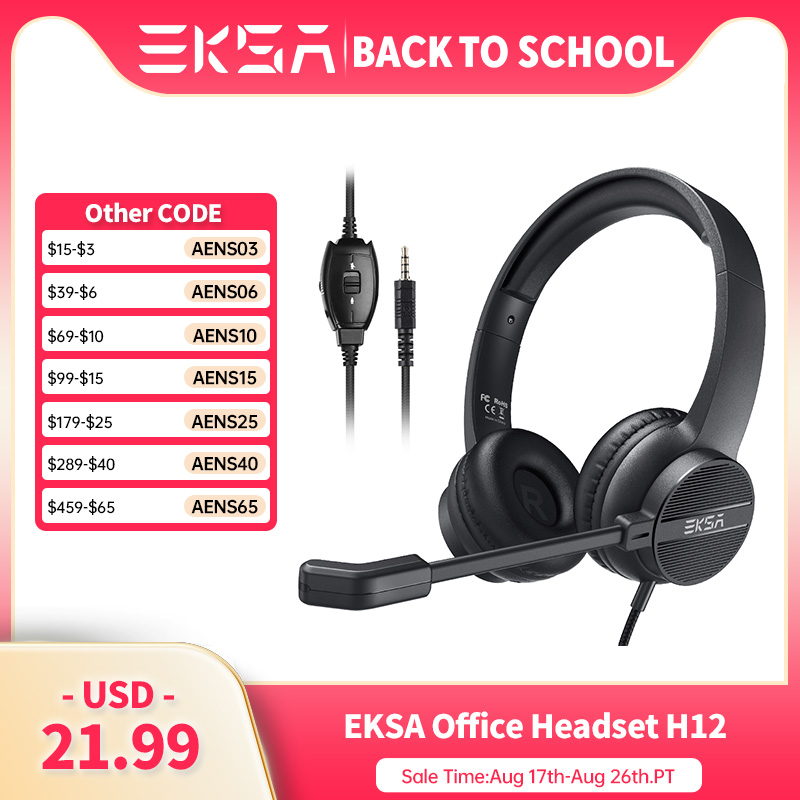 EKSA H12 Wired Headphones with - Pc Gaming Online recension och pris