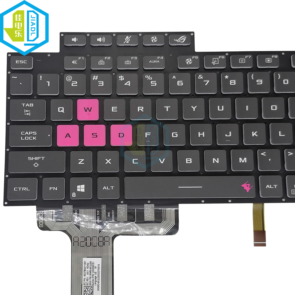 US English LA Latin RGB Backli - Pc Gaming Asus Rog recension och pris